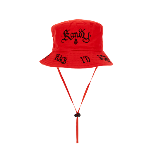 Lovelier Than Diamonds Bucket Hat Red UK